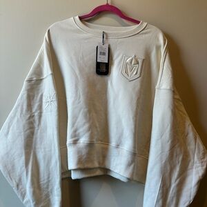 NHL Women's Cream Sweatshirt- Sz. L